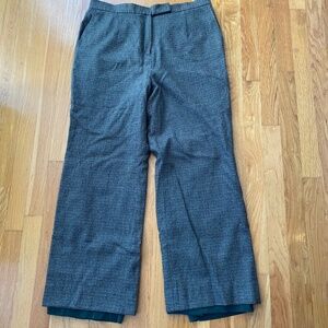 Talbots 98% wool houndstooth slacks trouser pants Sz 16